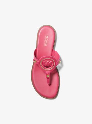 Hot pink michael kors sandals on sale