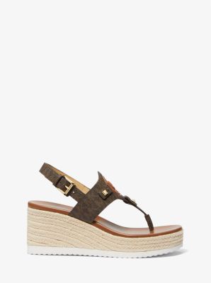 Aubrey Cutout Signature Logo Wedge Sandal image number 1