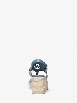 Aubrey Cutout Leather Wedge Sandal