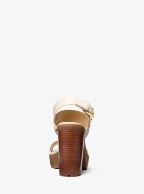 【Michael Kors】Becker Logo and Leather Platform Sandal Becker Logo and Leather Platform Sandal | Michael Kors [US]
