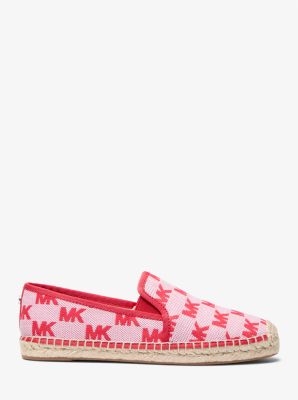 Hastings Logo Jacquard Slip-On Espadrille in BRIGHT RED | Michael Kors