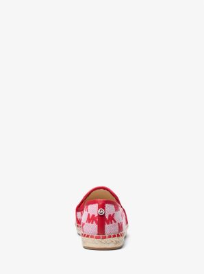 Hastings Logo Jacquard Slip-On Espadrille in BRIGHT RED | Michael Kors