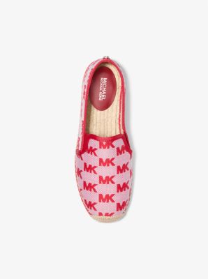 Espadrille à enfiler Hastings en jacquard à logo in ROUGE VIF | Michael Kors