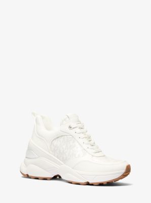 Katrina Sequined Mixed-Media Trainer | Michael Kors [US]