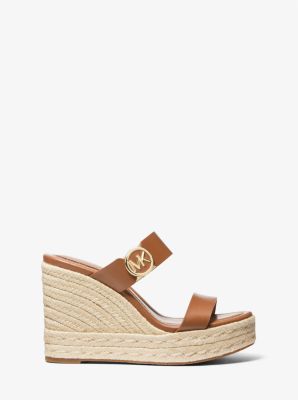 Lucinda Wedge Sandal in LUGGAGE | Michael Kors