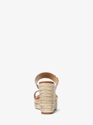 Lucinda Wedge Sandal in LUGGAGE | Michael Kors