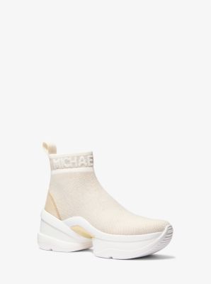 Bota Olympia de tejido elástico metalizado