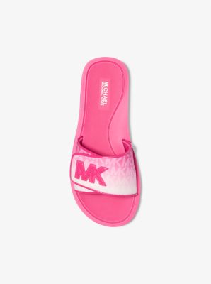 【新品】MICHAEL KORS フルーツ柄スライドサンダル 新品】MICHAEL KORS フルーツ柄スライドサンダル 新品】MICHAEL