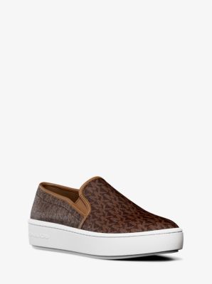 Teddi Logo Slip On Platform Sneaker Michael Kors Canada