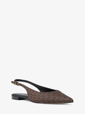 Amali Signature Logo Slingback Flat