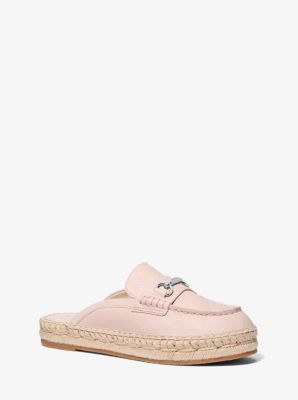 Michael Kors Carson Logo Debossed Espadrille Mule In Pink