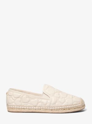 Espadrille Hastings brodée d’un cœur in CRÈME LÉGER | Michael Kors