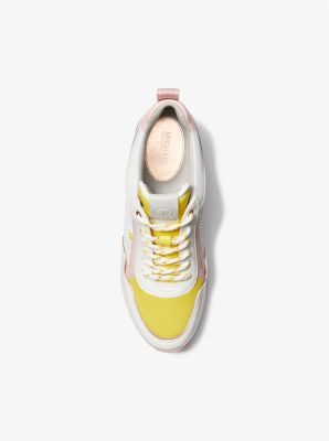 Maddy Color-Block Mixed-Media Trainer | Michael Kors