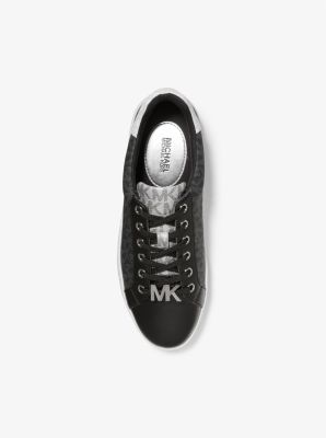 Michael kors black on sale and white tennis shoes