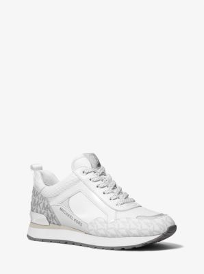 Michael Kors Women's Wilma Mixed-Media Sneaker - White - Low-top Sneakers - 8