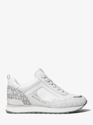 Michael Kors Women's Wilma Mixed-Media Sneaker - White - Low-top Sneakers - 8