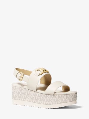 Camila Faux Leather Flatform Sandal | Michael Kors