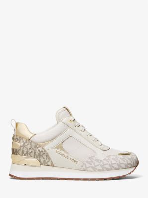 Michael Kors Women's Wilma Mixed-Media Sneaker - White - Low-top Sneakers - 8