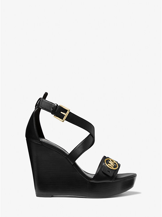 Carmen Faux Leather Wedge Sandal image number 1