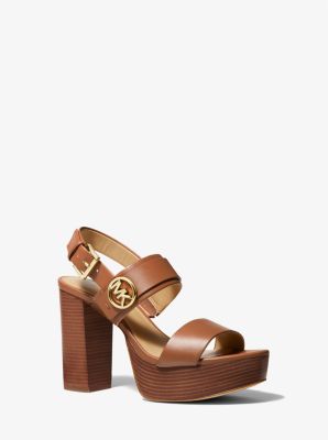 Carmen Faux Leather Platform Sandal | Michael Kors