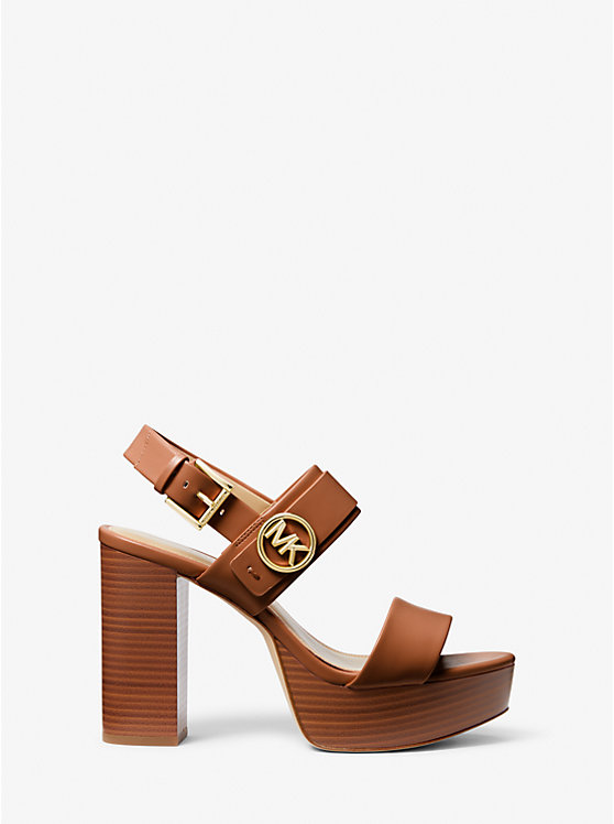 Carmen Faux Leather Platform Sandal | Michael Kors