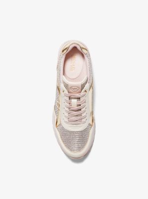 Michael kors cosmo hot sale metallic and glitter trainer