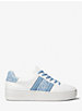 Poppy Leather and Logo Stripe Sneaker image number 1