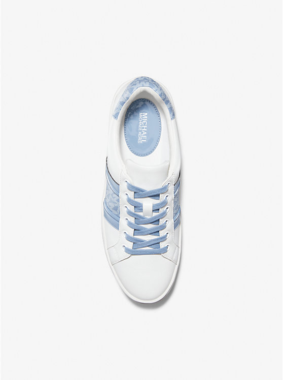 Poppy Leather and Logo Stripe Sneaker image number 2