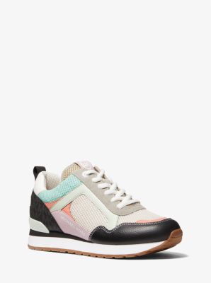 Michael Kors Women's Wilma Trainer Sneakers Shoes Ecru Multi