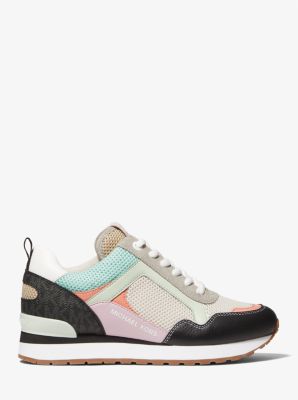 Michael Kors Women's Wilma Trainer Sneakers Shoes Ecru Multi