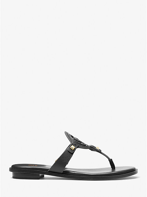Aubrey Cutout Leather T-Strap Sandal image number 1