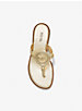 Aubrey Cutout Metallic Leather T-Strap Sandal image number 2