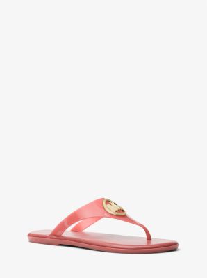 Michael kors outlet pink jelly sandals