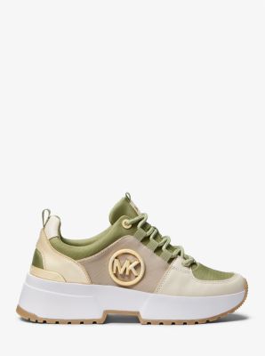 Michael michael kors store cosmo printed leather trainer