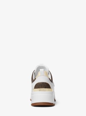 Michael kors cosmo printed leather trainer online