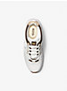 Cosmo Logo and Faux Leather Trainer image number 3