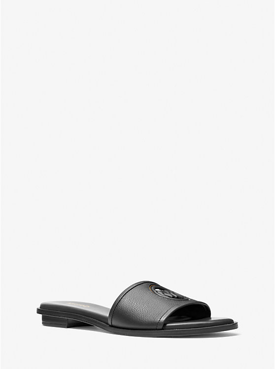 Deanna Cutout Leather Slide Sandal image number 0
