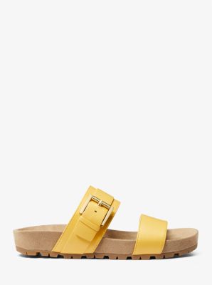 Michael kors yellow online sandals