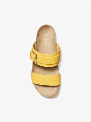 Michael kors deals slides womens yellow