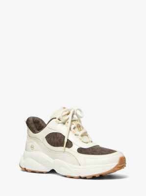 Maddy Two-Tone Logo Trainer | Michael Kors Canada