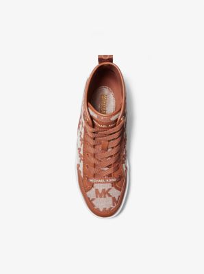 Shea Logo Jacquard High-Top Sneaker | Michael Kors