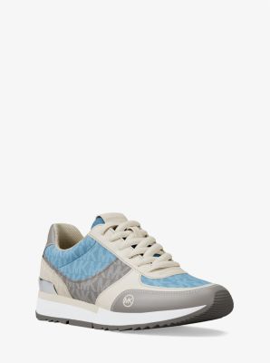 Shop Michael Kors Andi Mixed-media Trainer