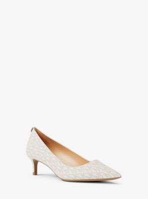Alina Flex Signature Logo Kitten Heel Pump