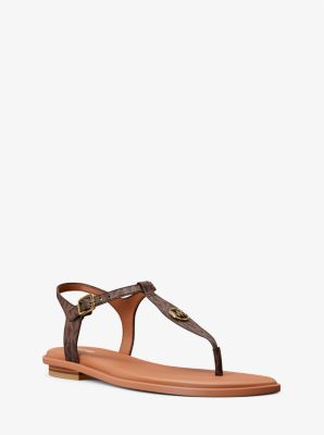 Mallory Signature Logo T-Strap Sandal