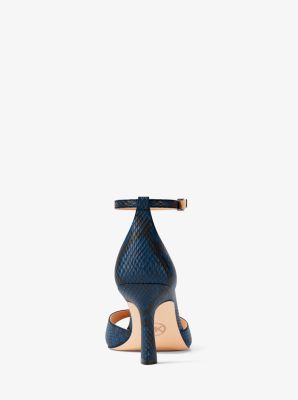Amali Snake Embossed Sandal