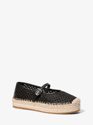 Espadrille &agrave; plateforme Belina &agrave; logo Signature in NOIR | Michael Kors