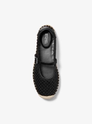 Espadrille &agrave; plateforme Belina &agrave; logo Signature in NOIR | Michael Kors