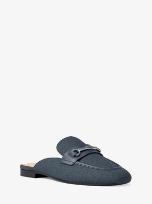 Michael Kors Carson Denim Mule In Blue