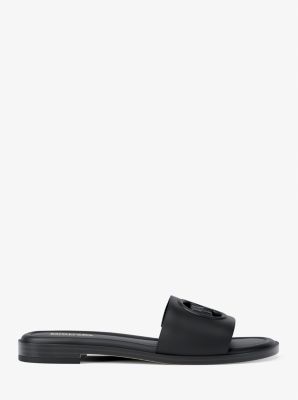 Carissa Slide Sandal in BLACK | Michael Kors