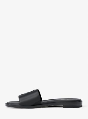 Carissa Slide Sandal in BLACK | Michael Kors